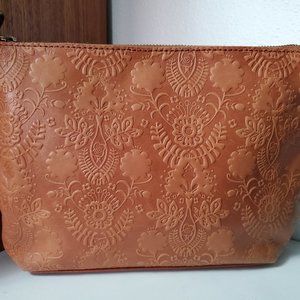 The Sak Leather Crossbody Floral Emboss